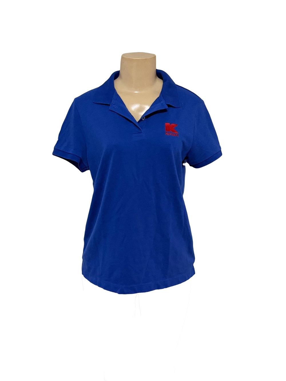 Vintage Y2K KMART blue uniform polo shirt top Costume rare S 6-8